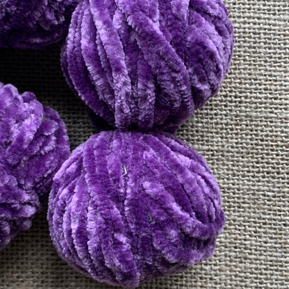 Purple Rain Velvet Yarn