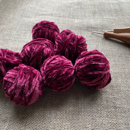 Plum Pudding Velvet Yarn