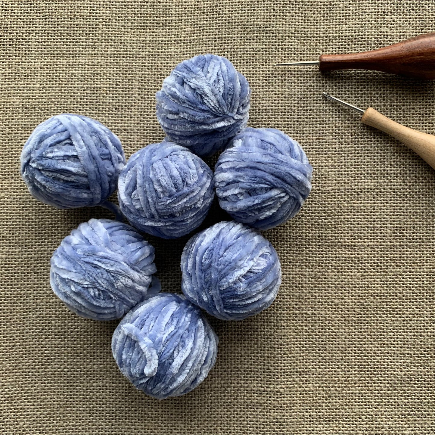 Periwinkle Velvet Yarn